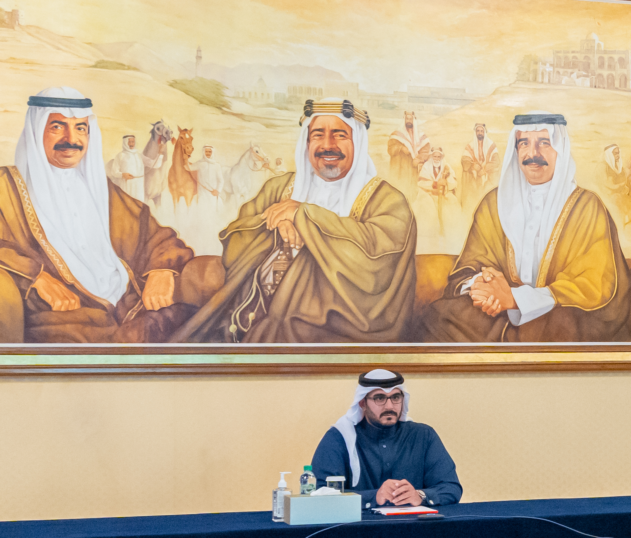 HH Shaikh Isa bin Salman bin Hamad Al Khalifa chairs the Board of Trustees meeting of the Isa bin Salman Education Charitable Trust