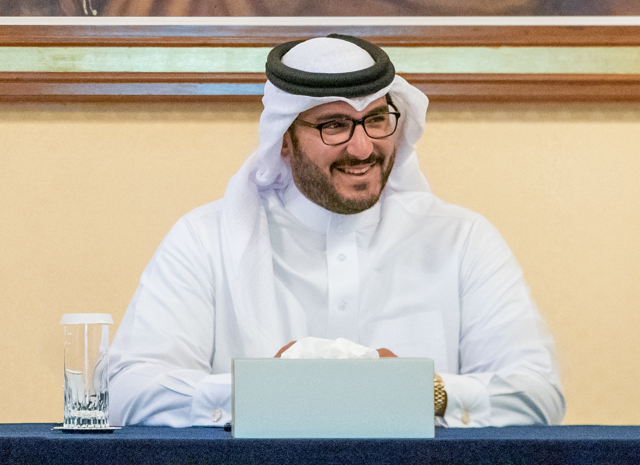 HH Shaikh Isa bin Salman bin Hamad Al Khalifa chairs the Board of Trustees meeting of the Isa bin Salman Education Charitable Trust